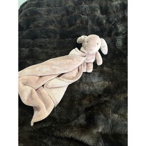 UNHIDE Lil' Marsh Lovey Baby Blanket ROSY BUNNY 20" x 20" Plush Stuffed Animal